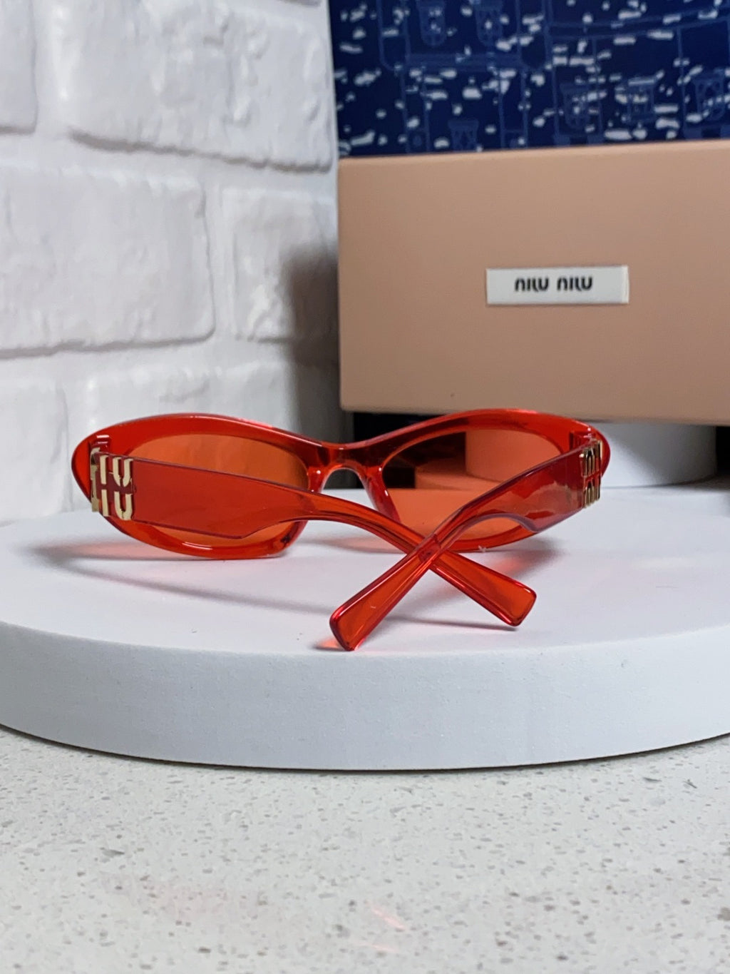 Miu Miu Cat-Eye Red Lens Sunglasses for Men & Women - 358709 - detail image 3