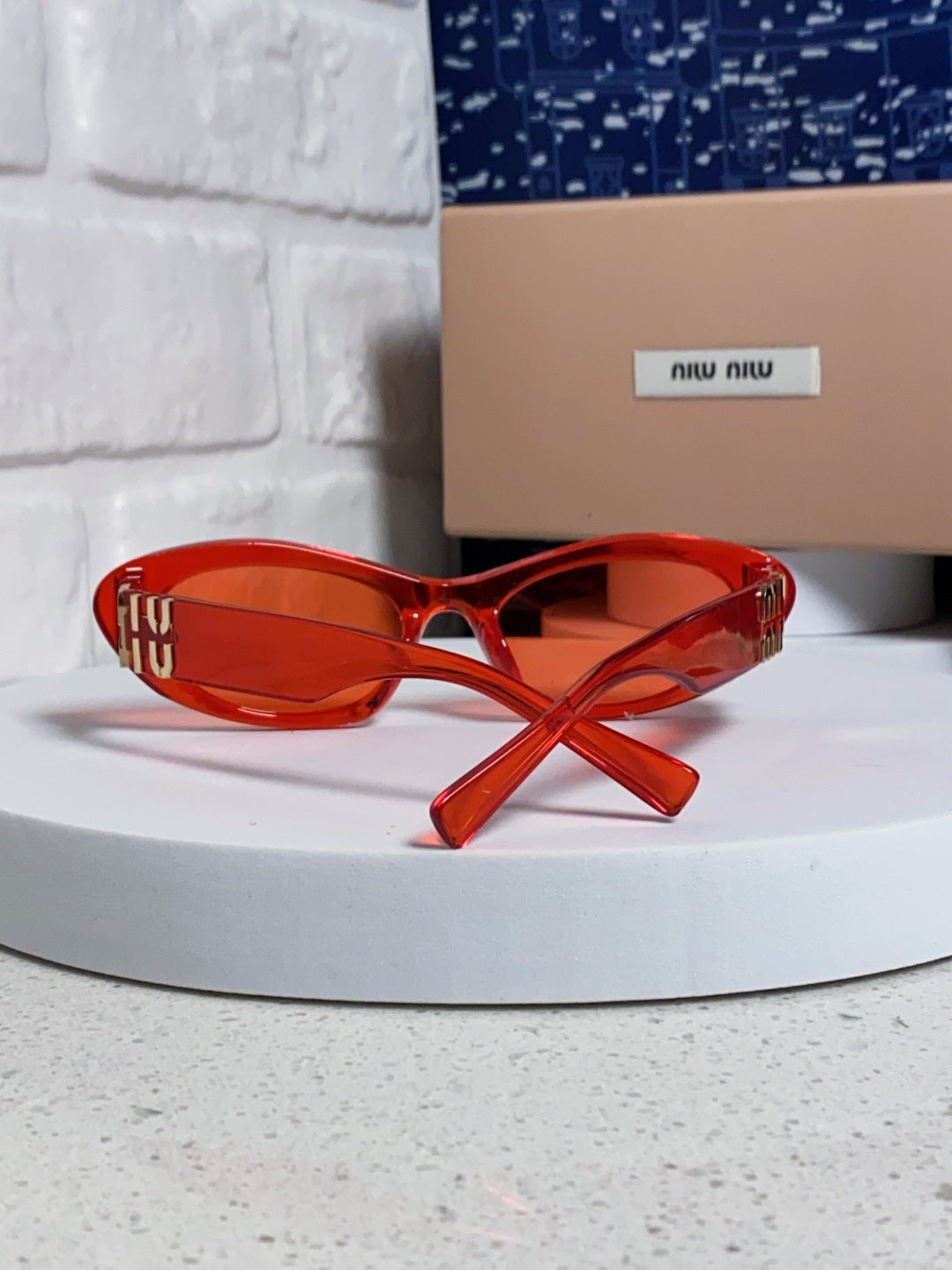 Miu Miu Cat-Eye Red Lens Sunglasses for Men & Women - 358709 - detail image 3