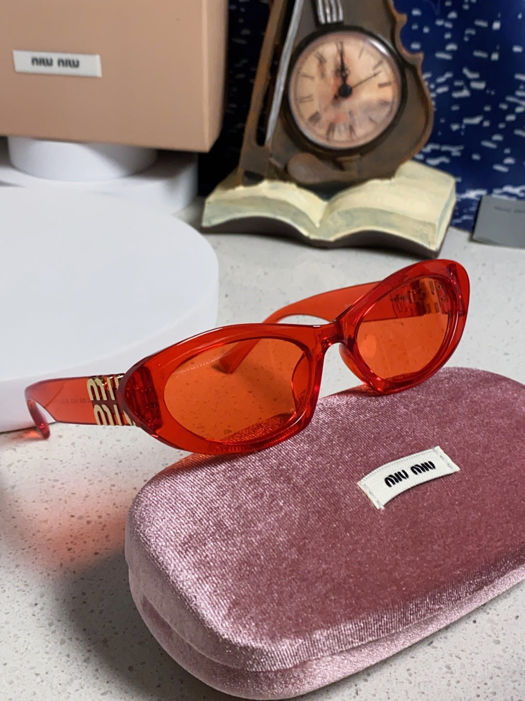 Miu Miu Cat-Eye Red Lens Sunglasses for Men & Women - 358709 - detail image 10