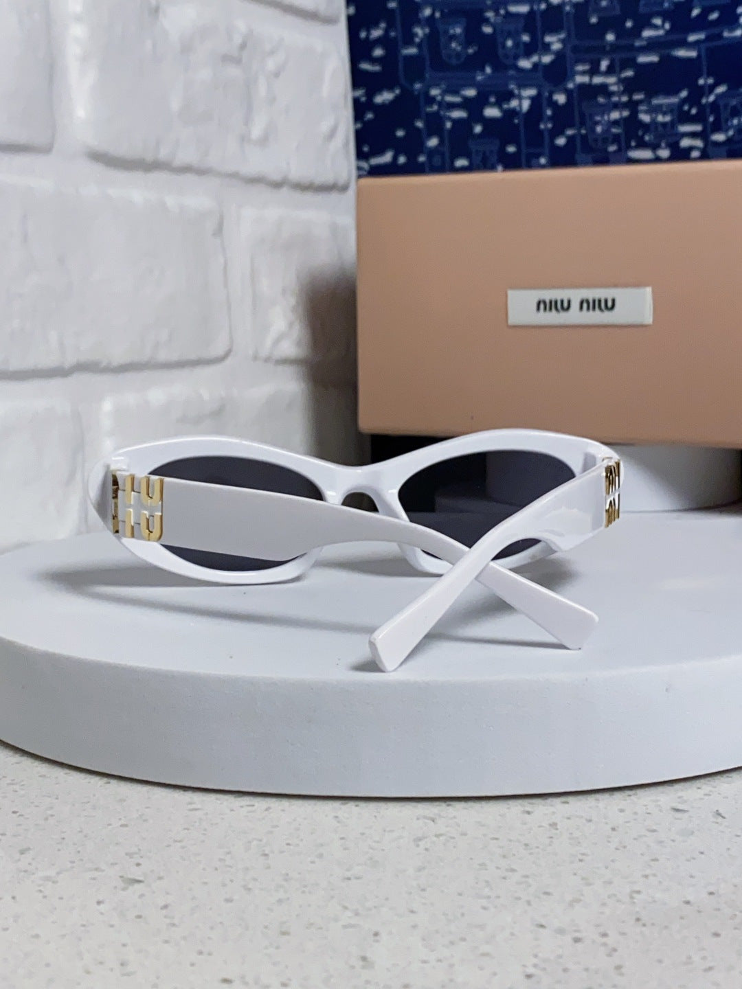 Miu Miu Cat-Eye Silver Lens Sunglasses for Men & Women - 358703 - detail image 3