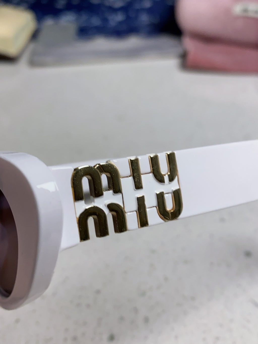 Miu Miu Cat-Eye Silver Lens Sunglasses for Men & Women - 358703 - detail image 7