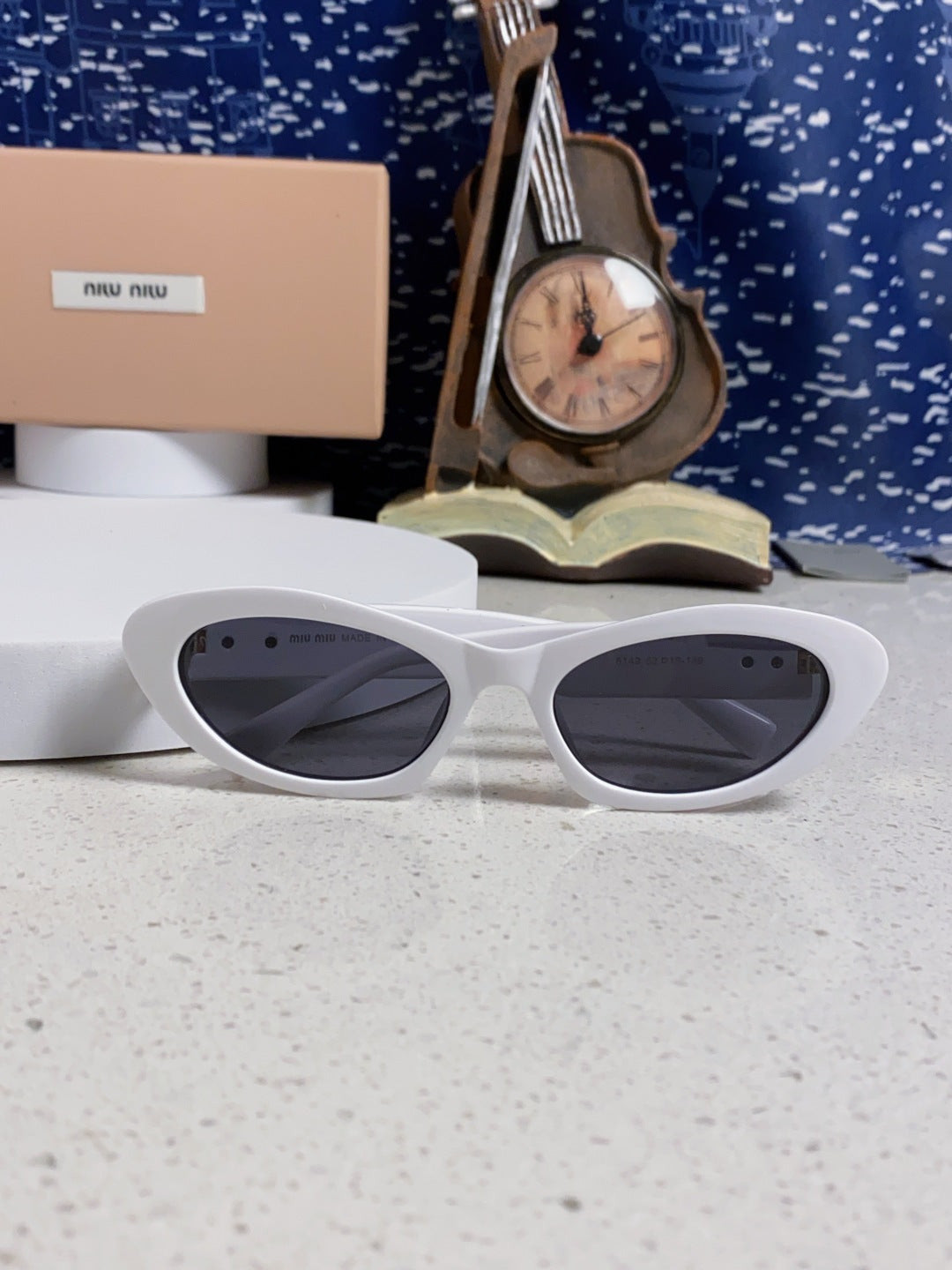 Miu Miu Cat-Eye Silver Lens Sunglasses for Men & Women - 358703 - detail image 9