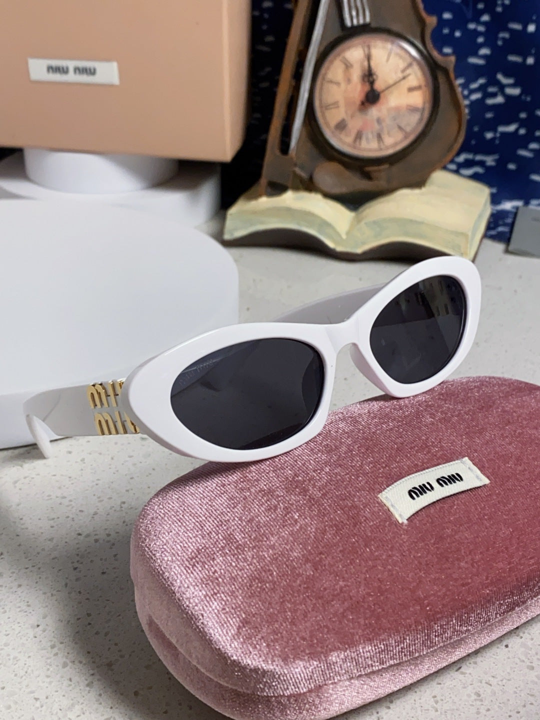 Miu Miu Cat-Eye Silver Lens Sunglasses for Men & Women - 487630 - detail image 10