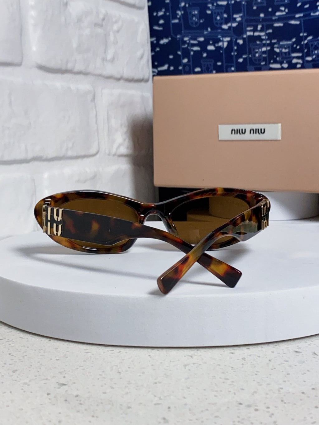 Miu Miu Cat-Eye Brown Lens Sunglasses for Men & Women - 487631 - detail image 3