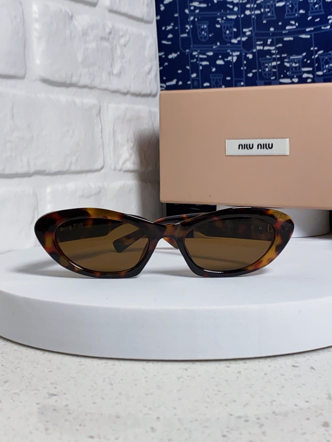 Miu Miu Cat-Eye Brown Lens Sunglasses for Men & Women - 358704 - detail image 2