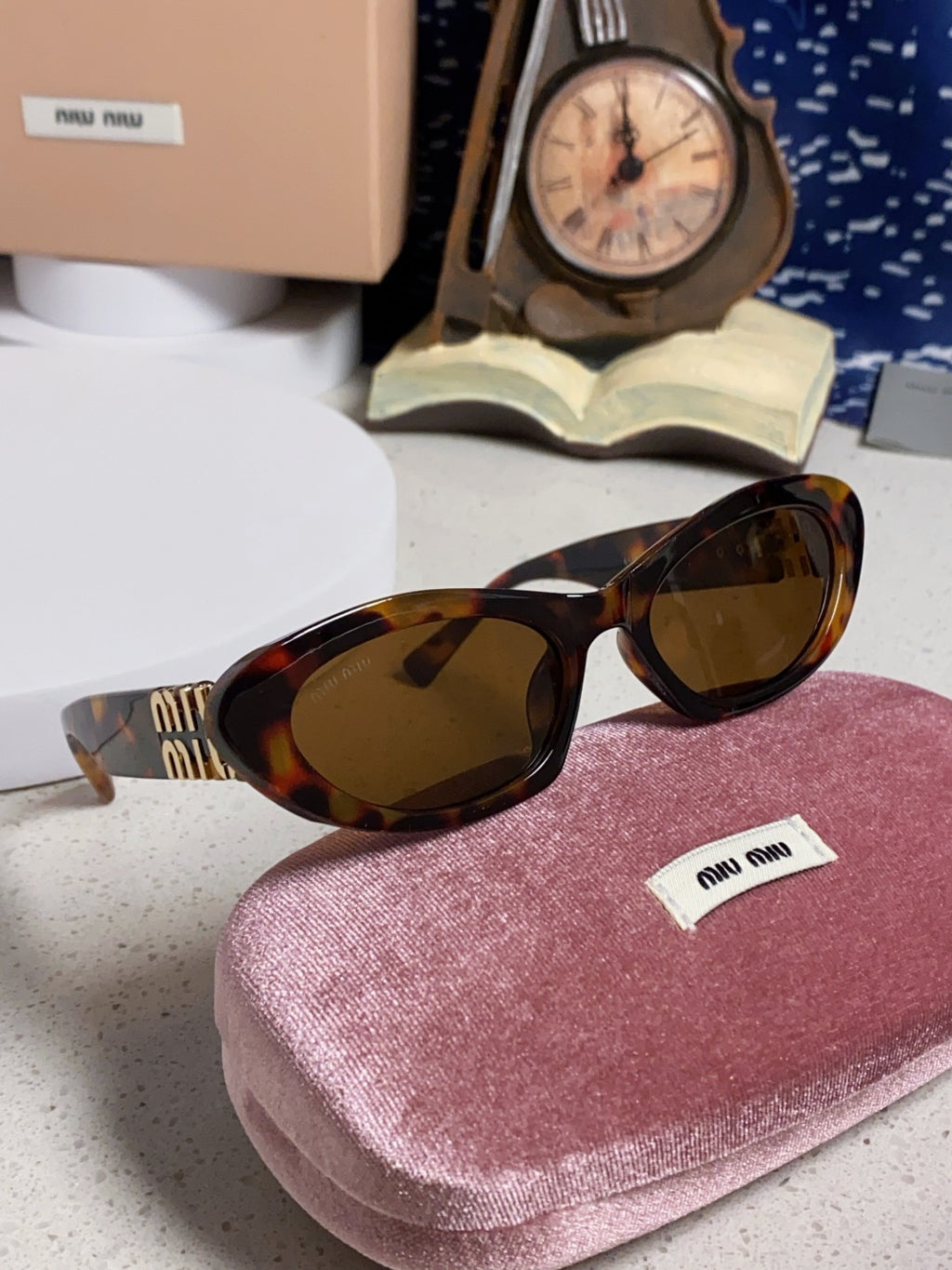 Miu Miu Cat-Eye Brown Lens Sunglasses for Men & Women - 358704 - detail image 10