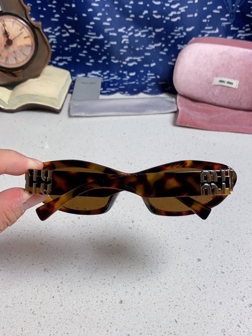 Miu Miu Cat-Eye Brown Lens Sunglasses for Men & Women - 487631 - detail image 5