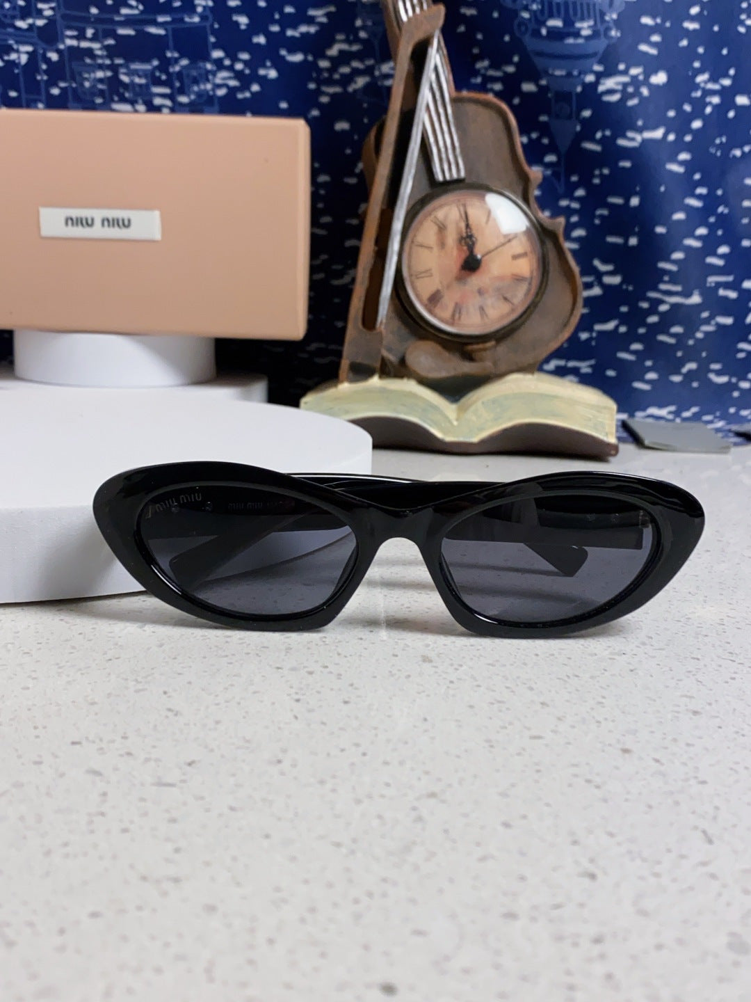 Miu Miu Cat-Eye Black Lens Sunglasses for Men & Women - 358705 - detail image 9