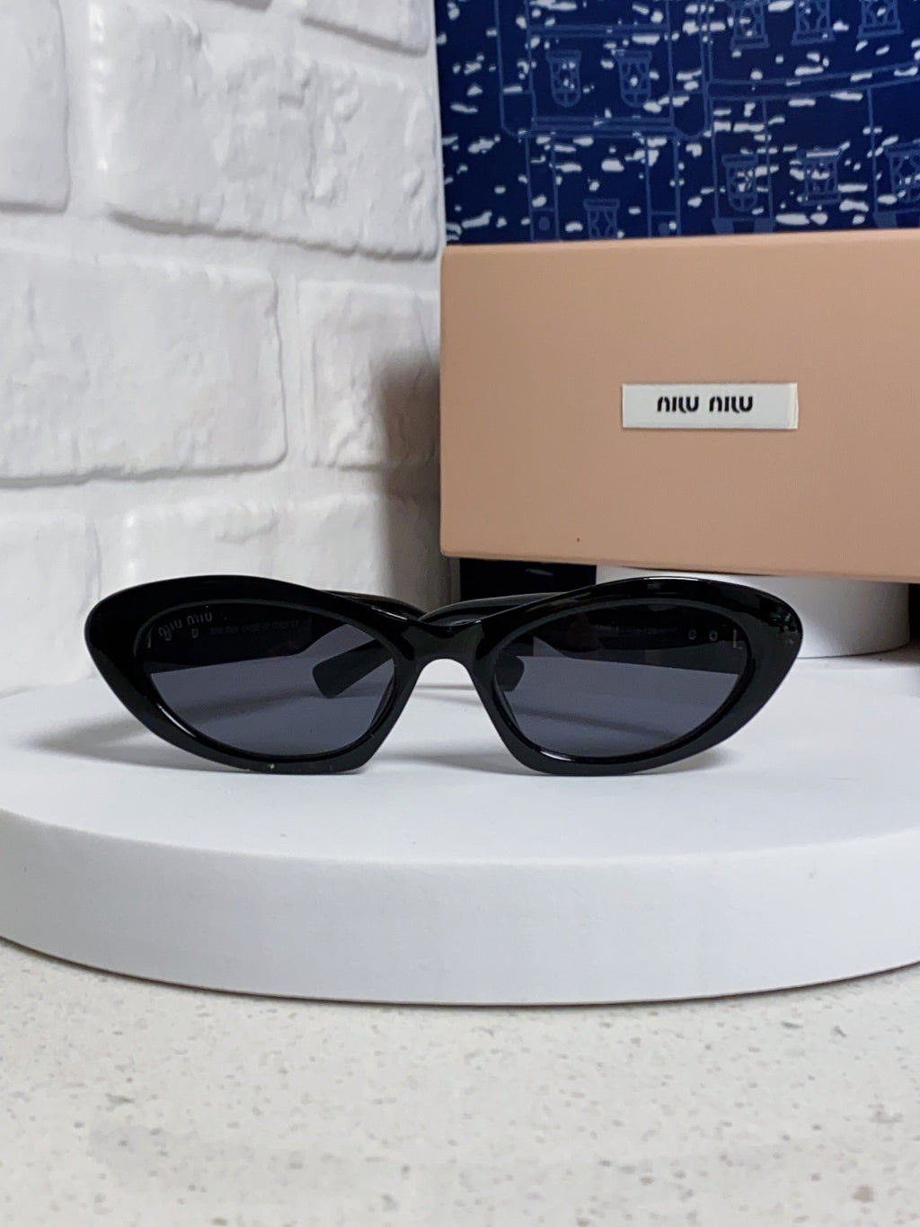Miu Miu Cat-Eye Black Lens Sunglasses for Men & Women - 358705 - detail image 2