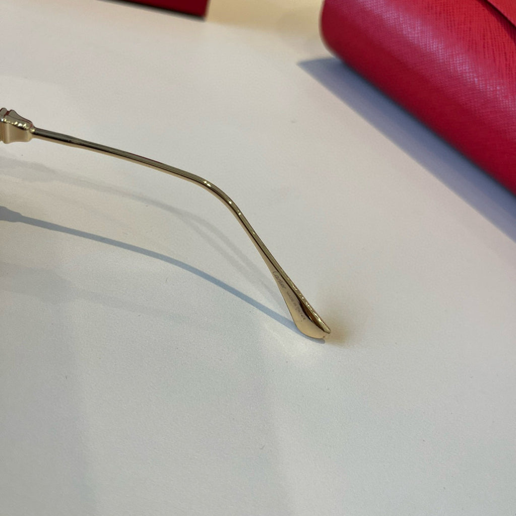 Cartier Lightweight Metal Rimless Silver Lens Sunglasses for Men & Wo - 935090 - detail image 9