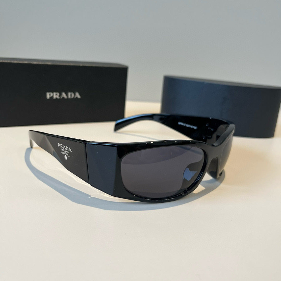 Prada SPRA14 Fashion Black Lens Sunglasses for Men & Women