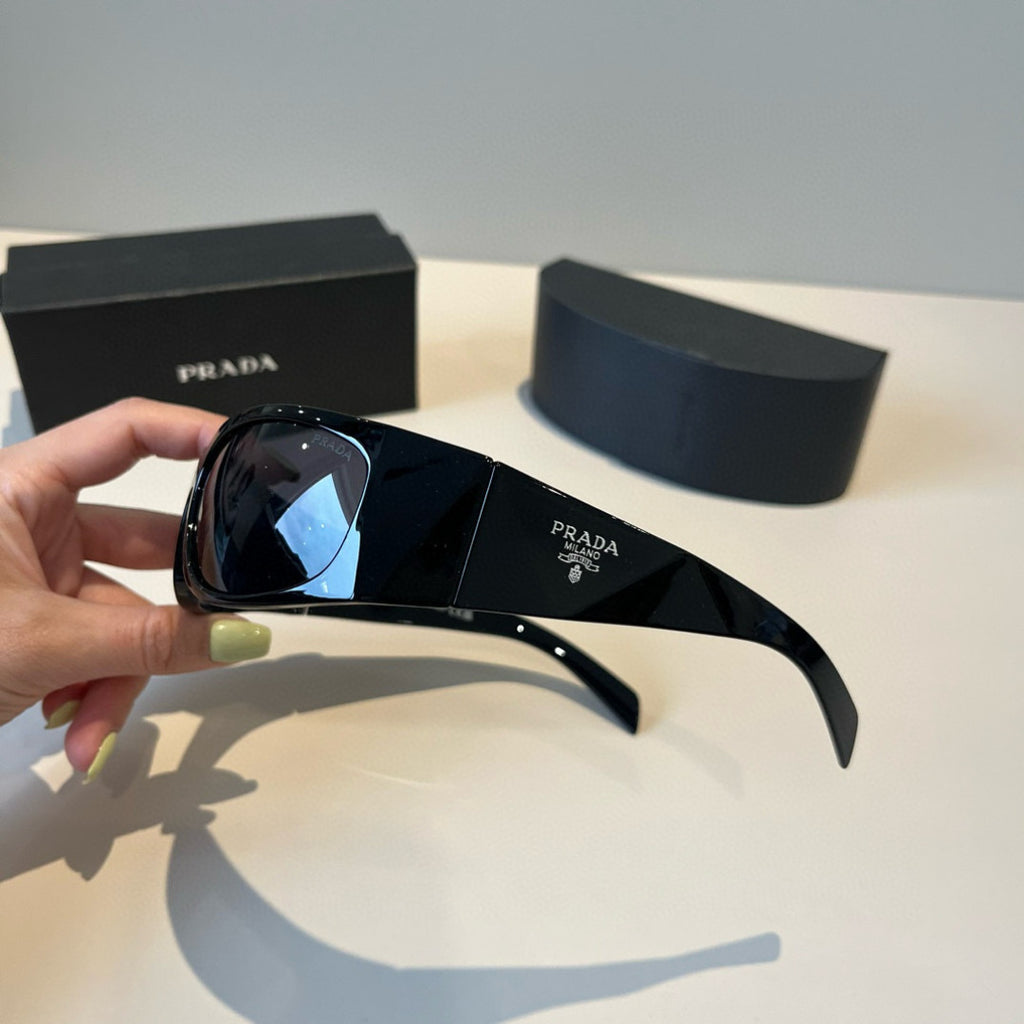 Prada SPRA14 Fashion Black Lens Sunglasses for Men & Women - detail image 4