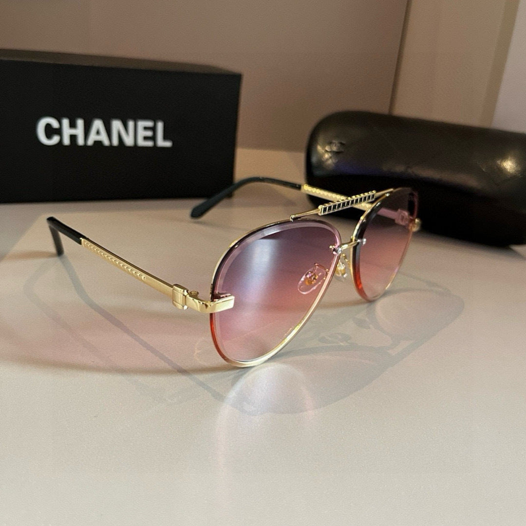 Chanel Fashion Gold Lens Sunglasses for Men & Women - 867019