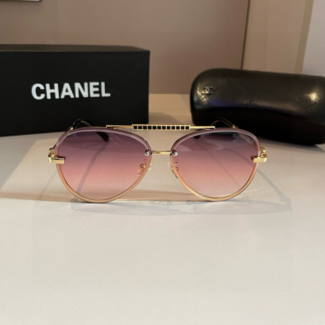 Chanel Fashion Gold Lens Sunglasses for Men & Women - 867019 - detail image 2