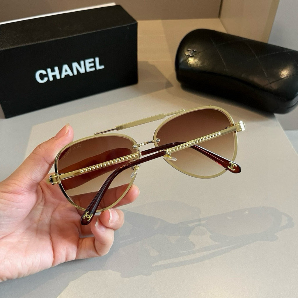 Chanel Fashion Gold Lens Sunglasses for Men & Women - 867021 - detail image 7