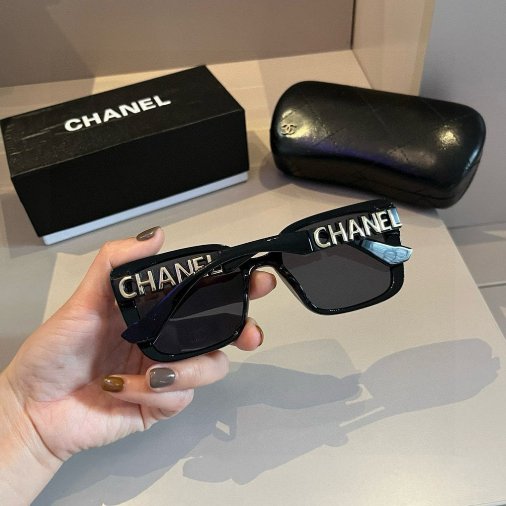 Chanel Square Gold Lens Sunglasses for Men & Women - detail image 7