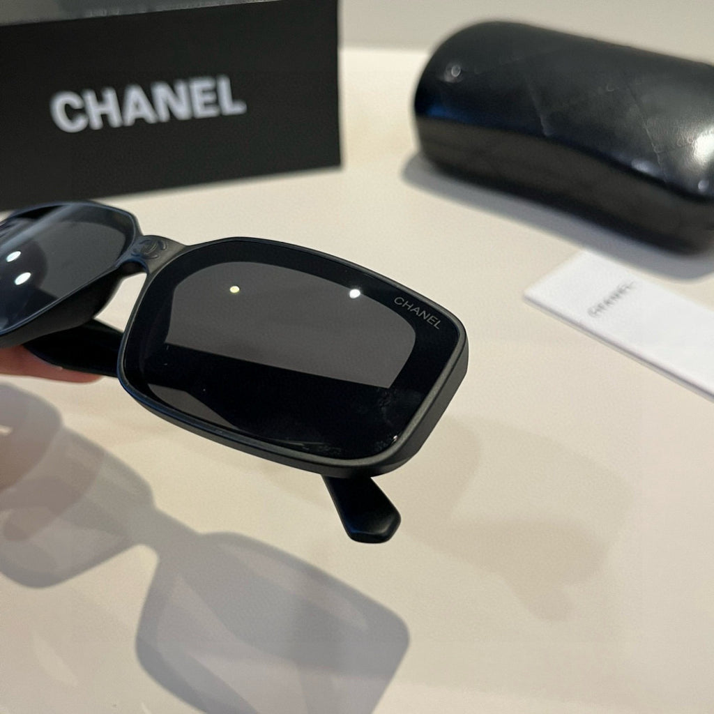 Chanel Square Black Lens Sunglasses for Men & Women - 449010 - detail image 5