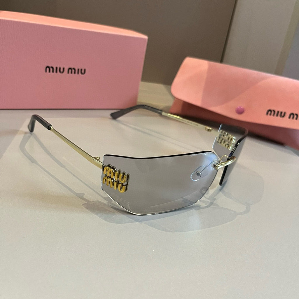 Miu Miu Fashion Silver Lens Sunglasses for Men & Women - 358732