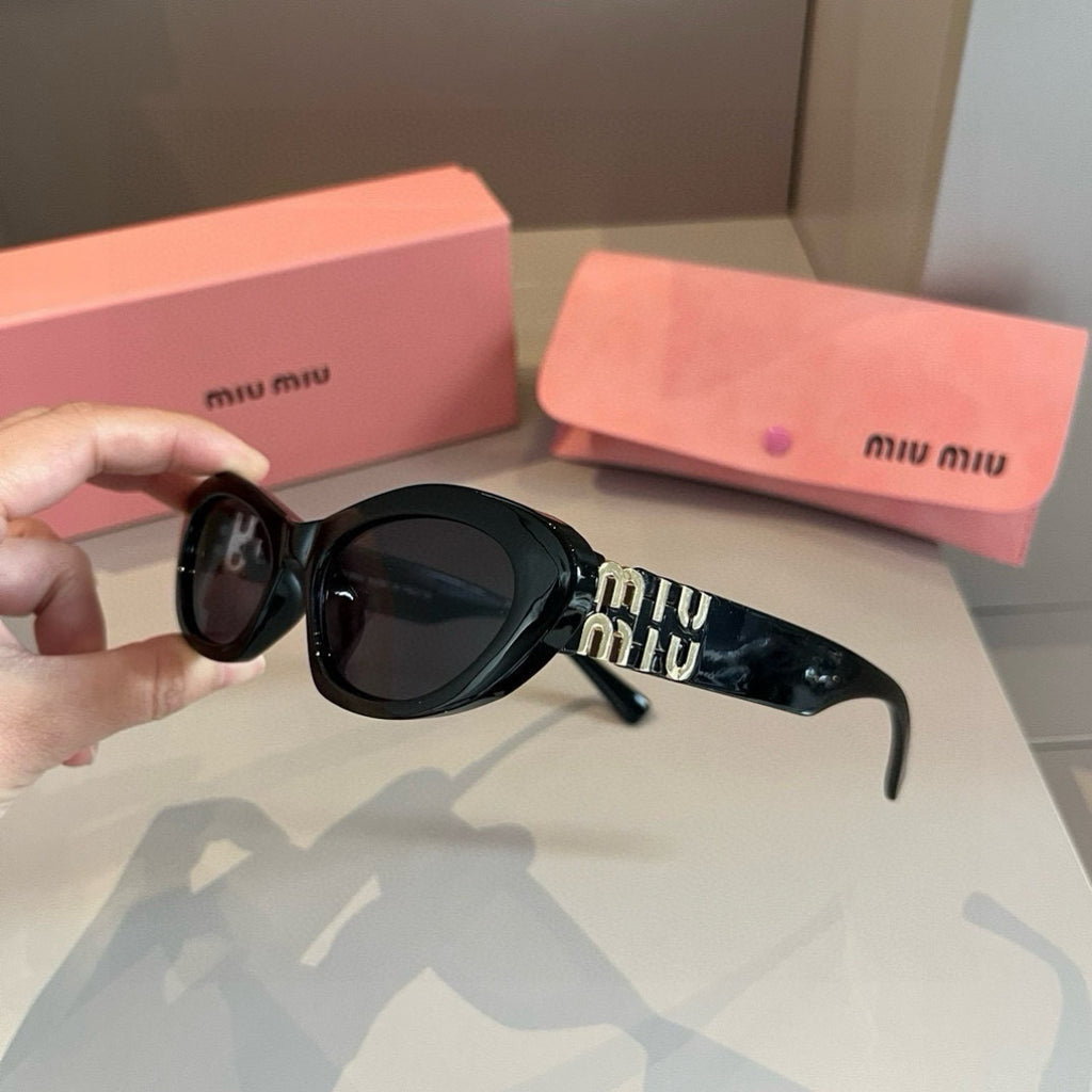 Miu Miu Cat-Eye Gold Lens Sunglasses for Men & Women - 358734 - detail image 4