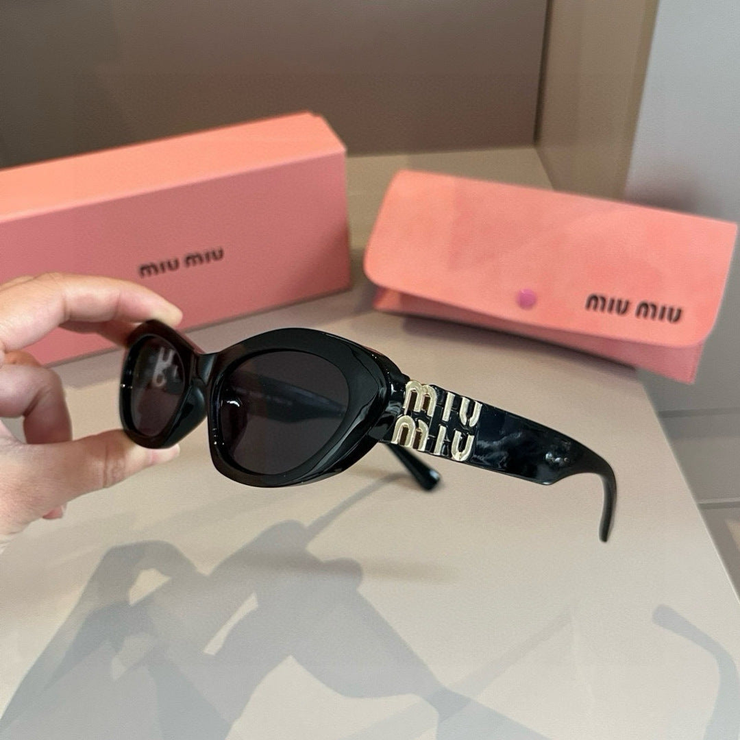 Miu Miu Cat-Eye Gold Lens Sunglasses for Men & Women - 358734 - detail image 4