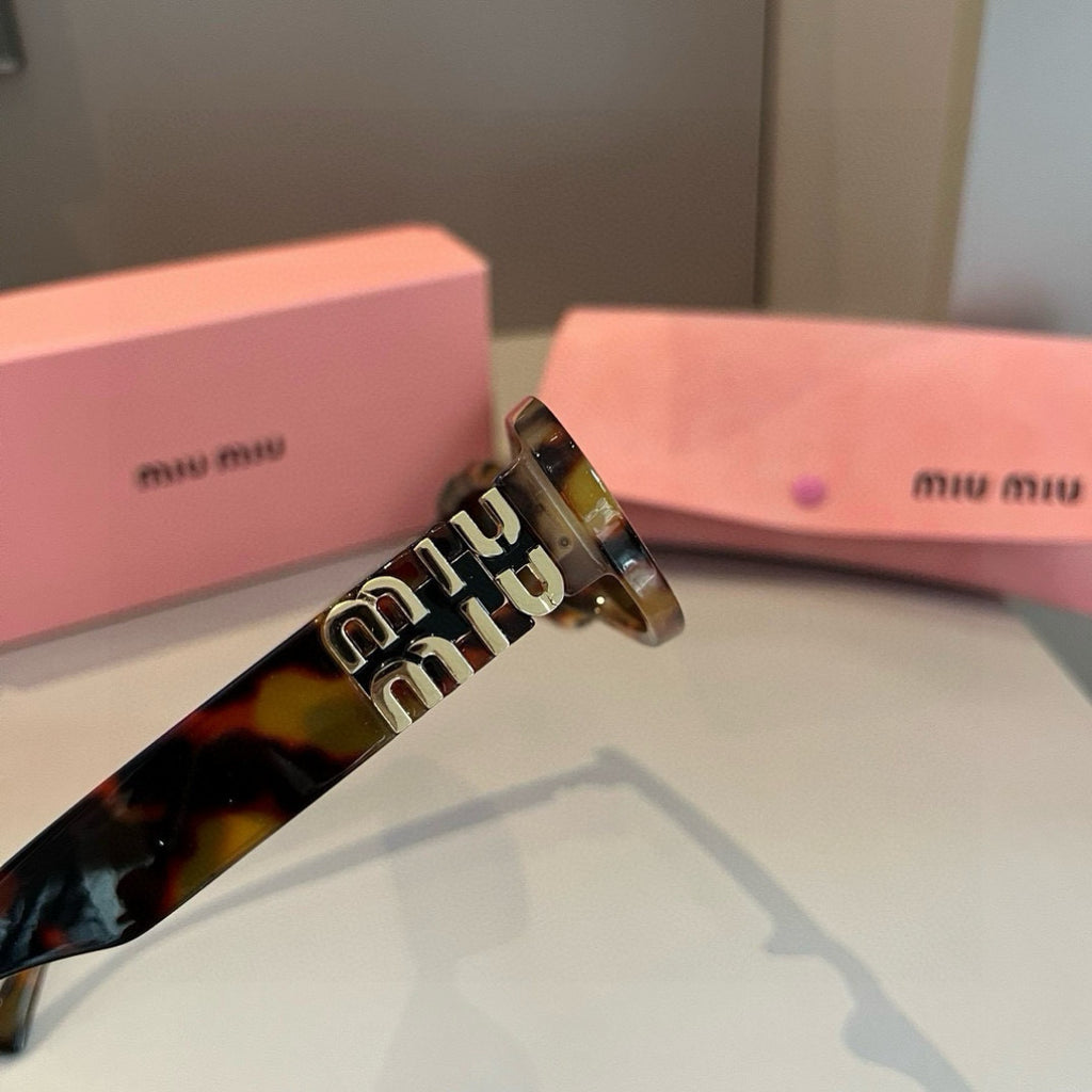 Miu Miu Cat-Eye Gold Lens Sunglasses for Men & Women - 358735 - detail image 2