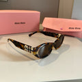 Miu Miu Cat-Eye Gold Lens Sunglasses for Men & Women - 358735