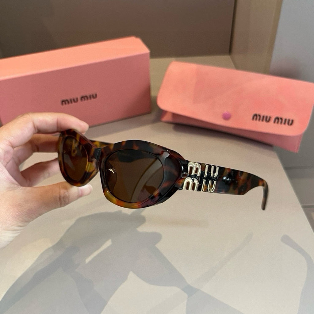 Miu Miu Cat-Eye Gold Lens Sunglasses for Men & Women - 358735 - detail image 5