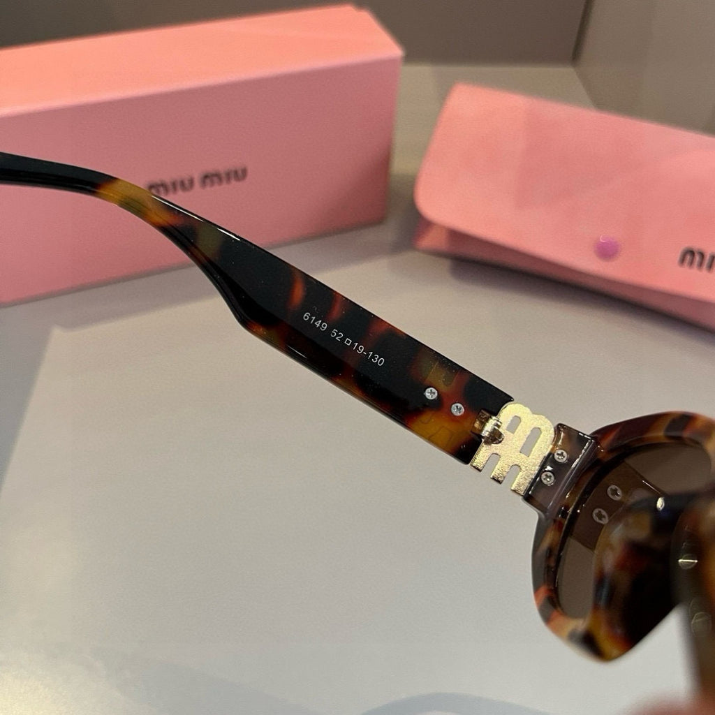 Miu Miu Cat-Eye Gold Lens Sunglasses for Men & Women - 358735 - detail image 8