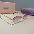Miu Miu Fashion Silver Lens Sunglasses for Men & Women - 372375