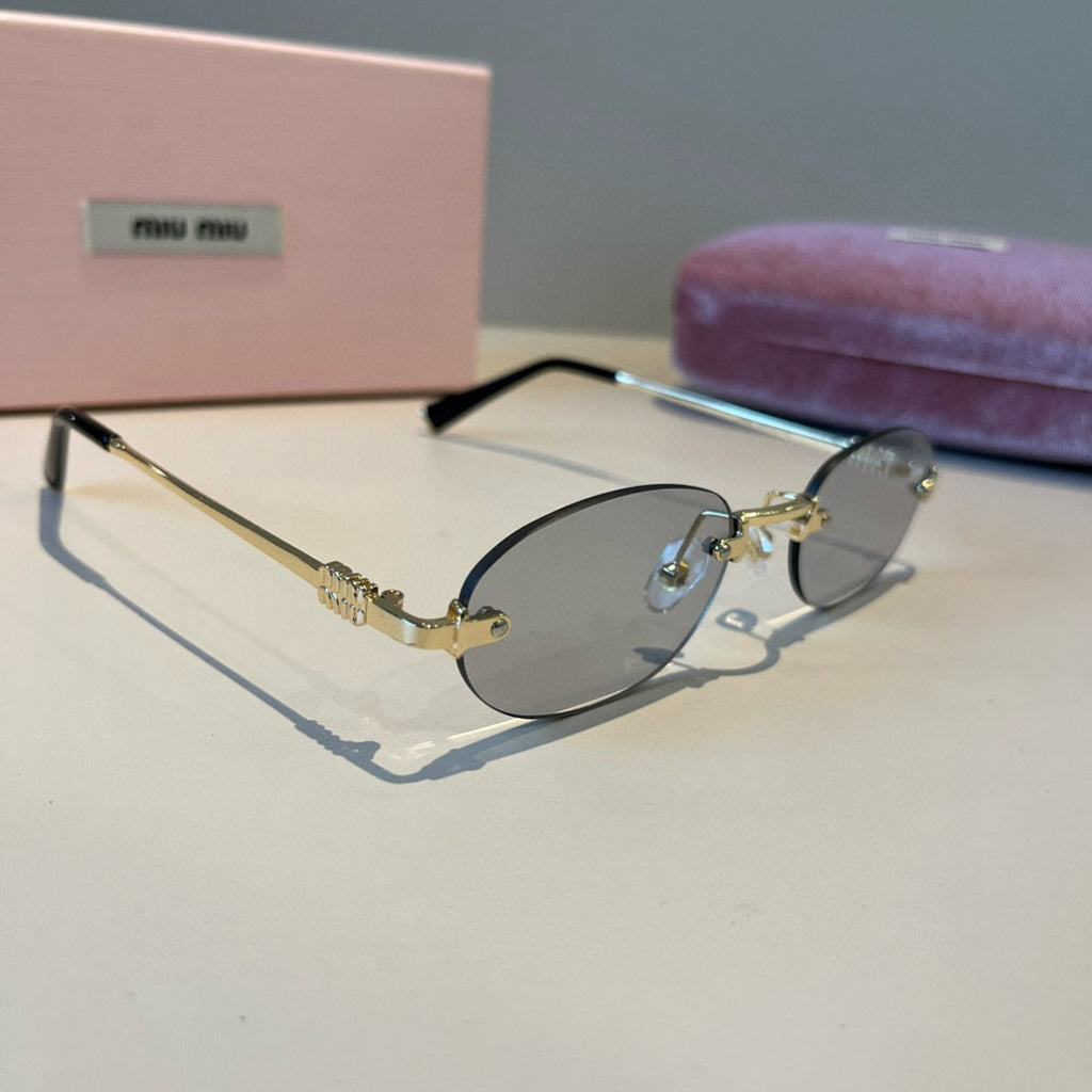 Miu Miu Fashion Silver Lens Sunglasses for Men & Women - 372377