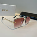 Dior Fashion Red Lens Sunglasses for Men & Women - 431812