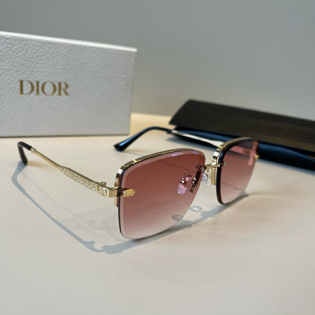 Dior Fashion Red Lens Sunglasses for Men & Women - 431886