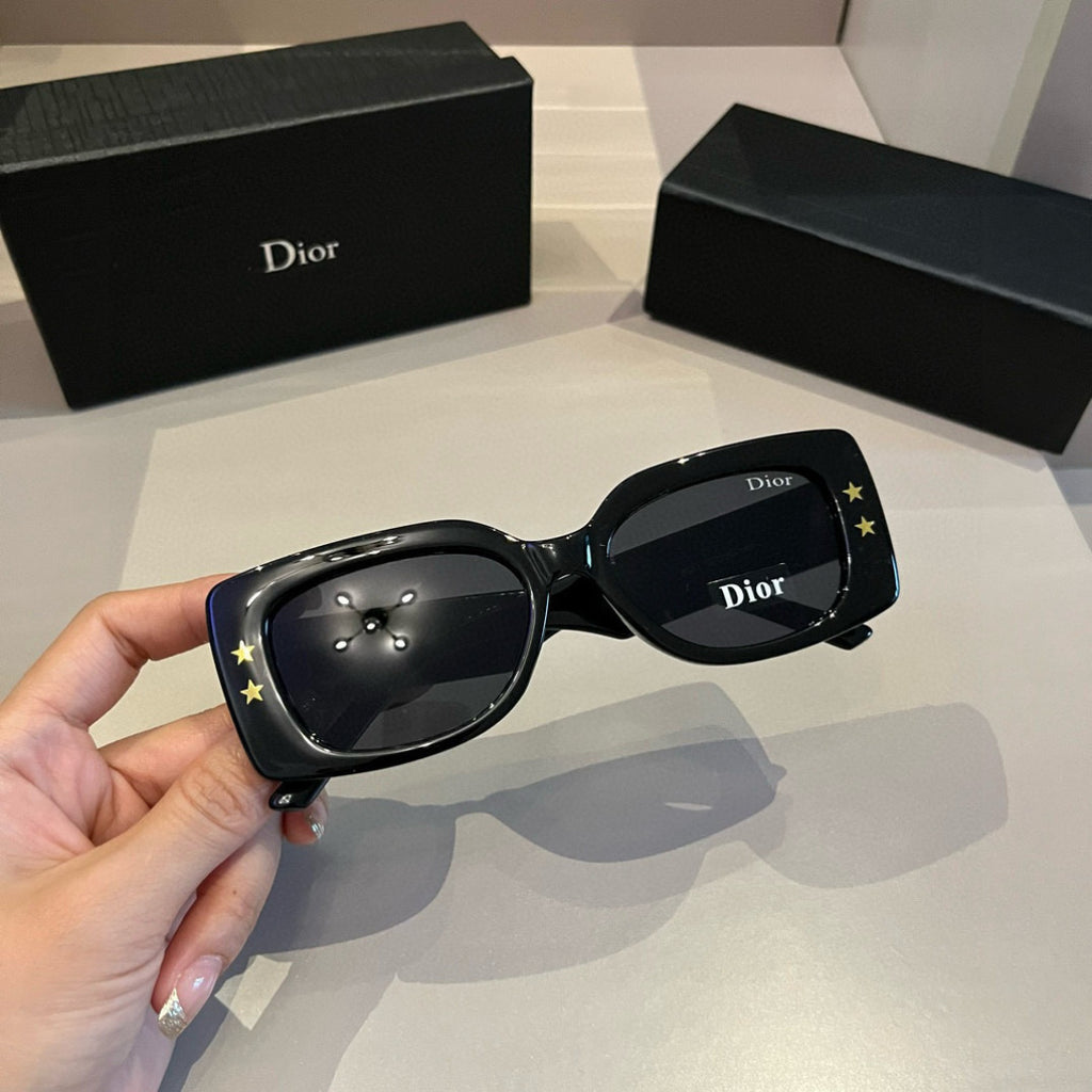 Dior Rectangular Black Lens Sunglasses for Men & Women - detail image 5