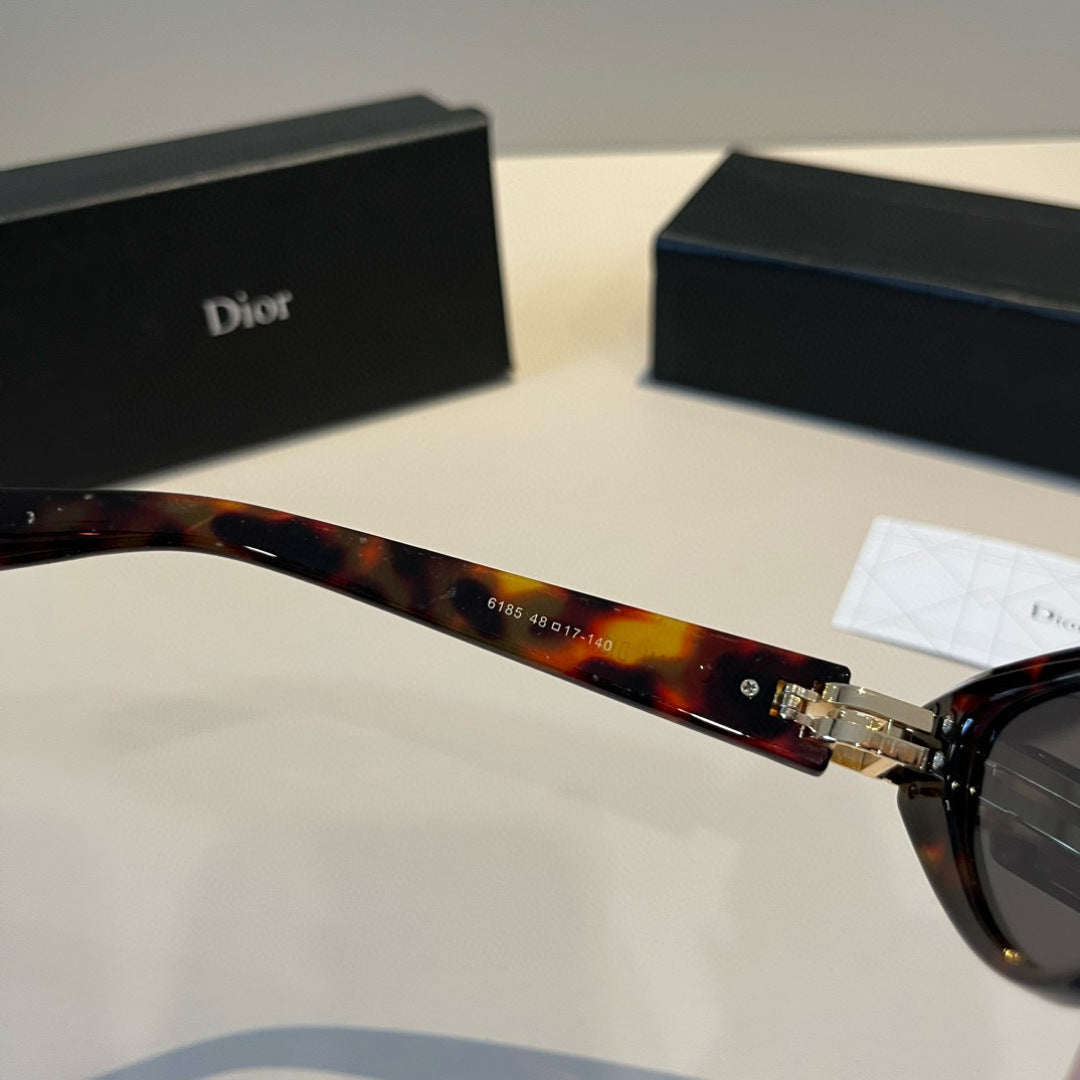 Dior Metal Cat-Eye Black Lens Sunglasses for Men & Women - detail image 6