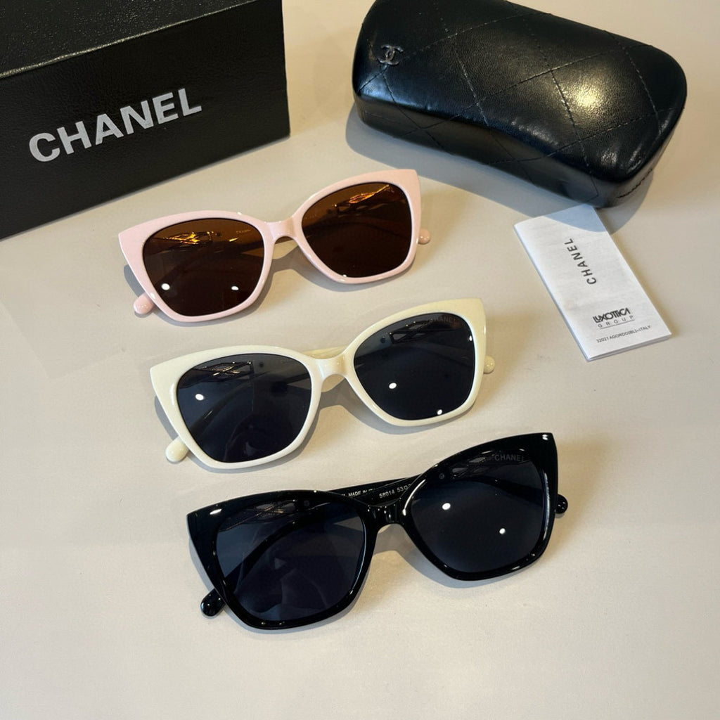Chanel Oversized Black Lens Sunglasses for Men & Women - 371795 - detail image 10