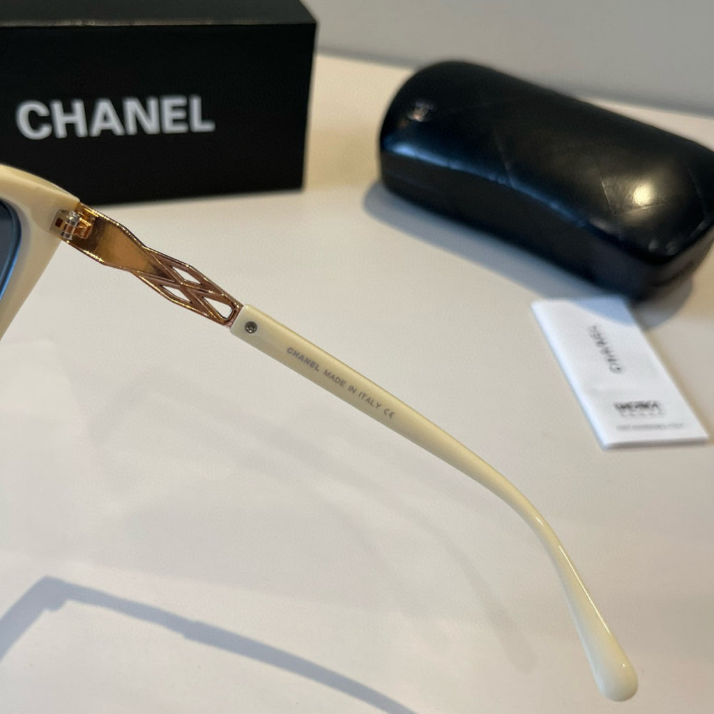 Chanel Oversized Blue Lens Sunglasses for Men & Women - 371796 - detail image 8