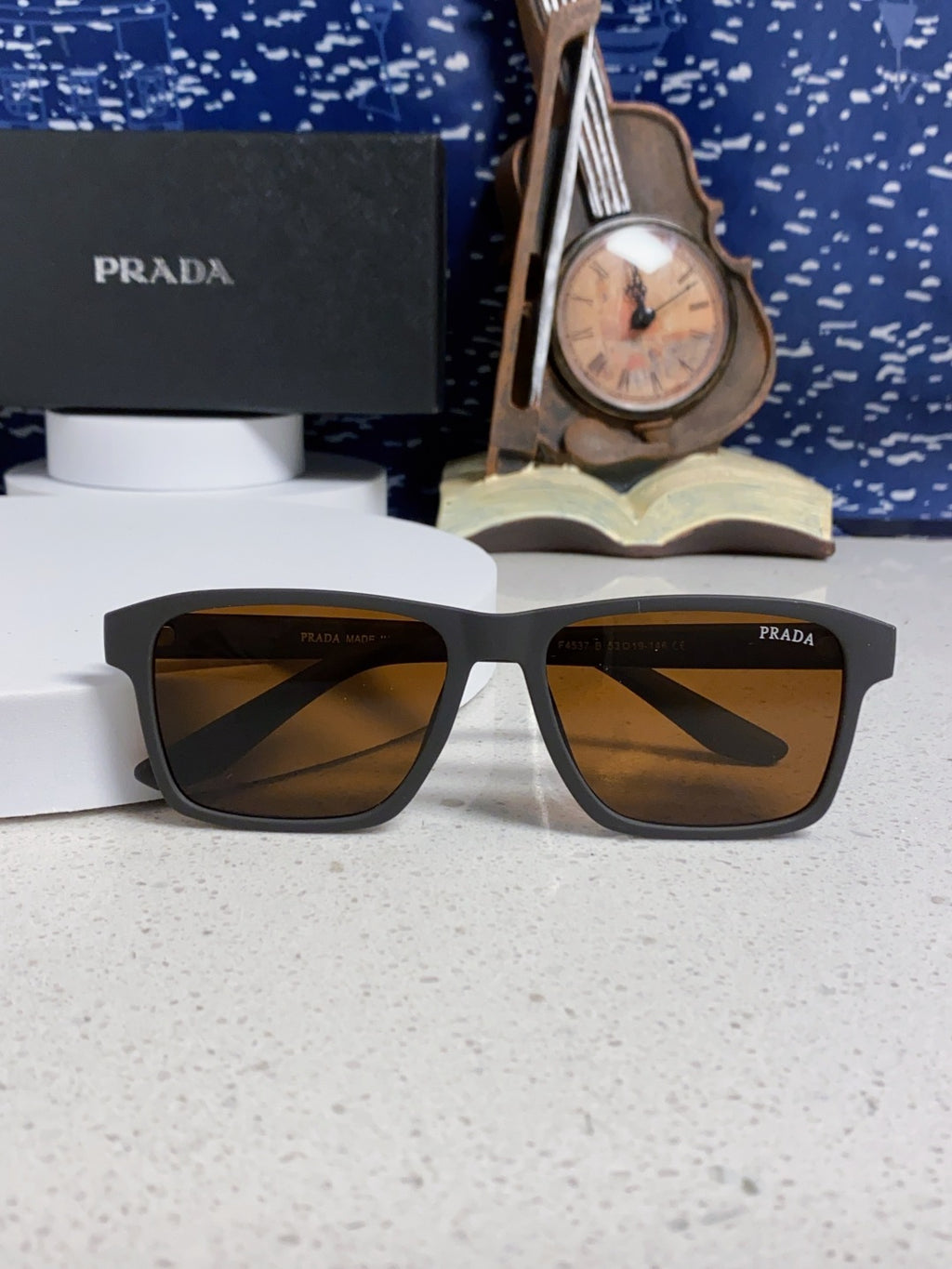 Prada Polarized Square Brown Lens Sunglasses for Men & Women - 398886 - detail image 9