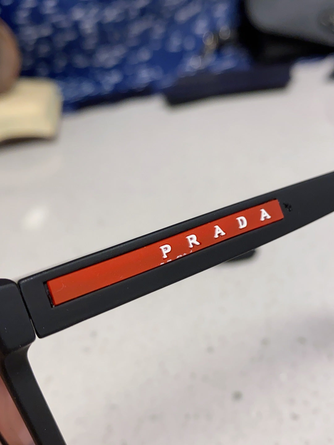 Prada Polarized Square Silver Lens Sunglasses for Men & Women - detail image 7