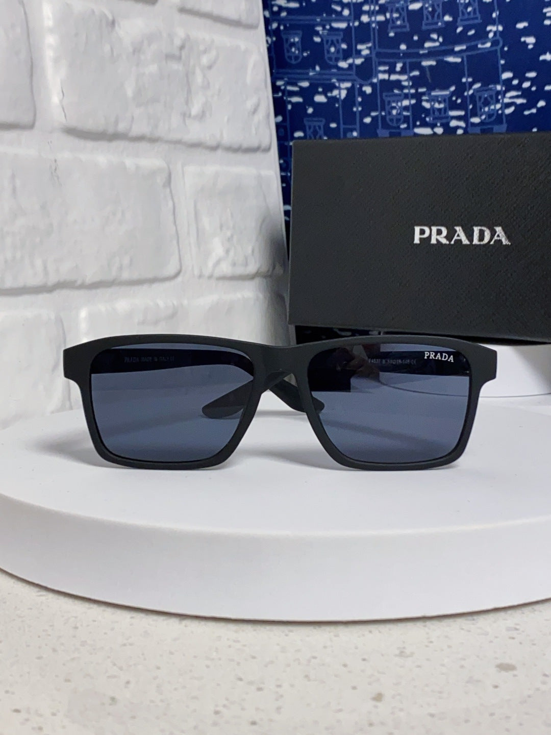 Prada Polarized Square Blue Lens Sunglasses for Men & Women - 398888 - detail image 2
