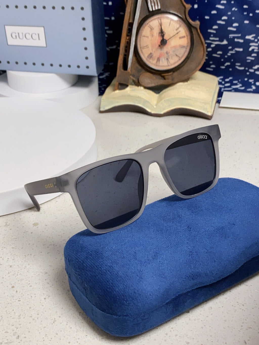 Gucci Fashion Blue Lens Sunglasses for Men & Women - 398368 - detail image 10
