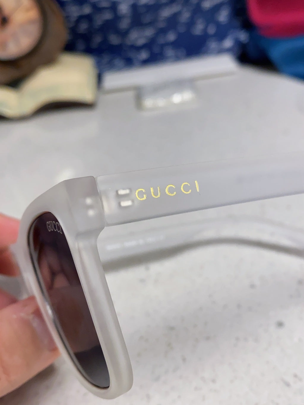 Gucci Fashion Blue Lens Sunglasses for Men & Women - 398369 - detail image 7