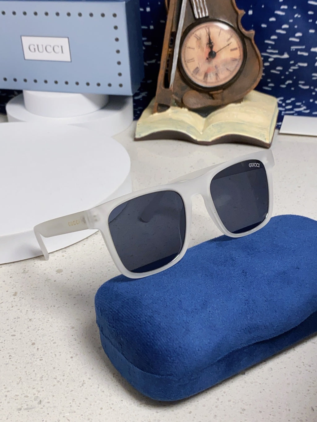 Gucci Fashion Blue Lens Sunglasses for Men & Women - 398369 - detail image 10