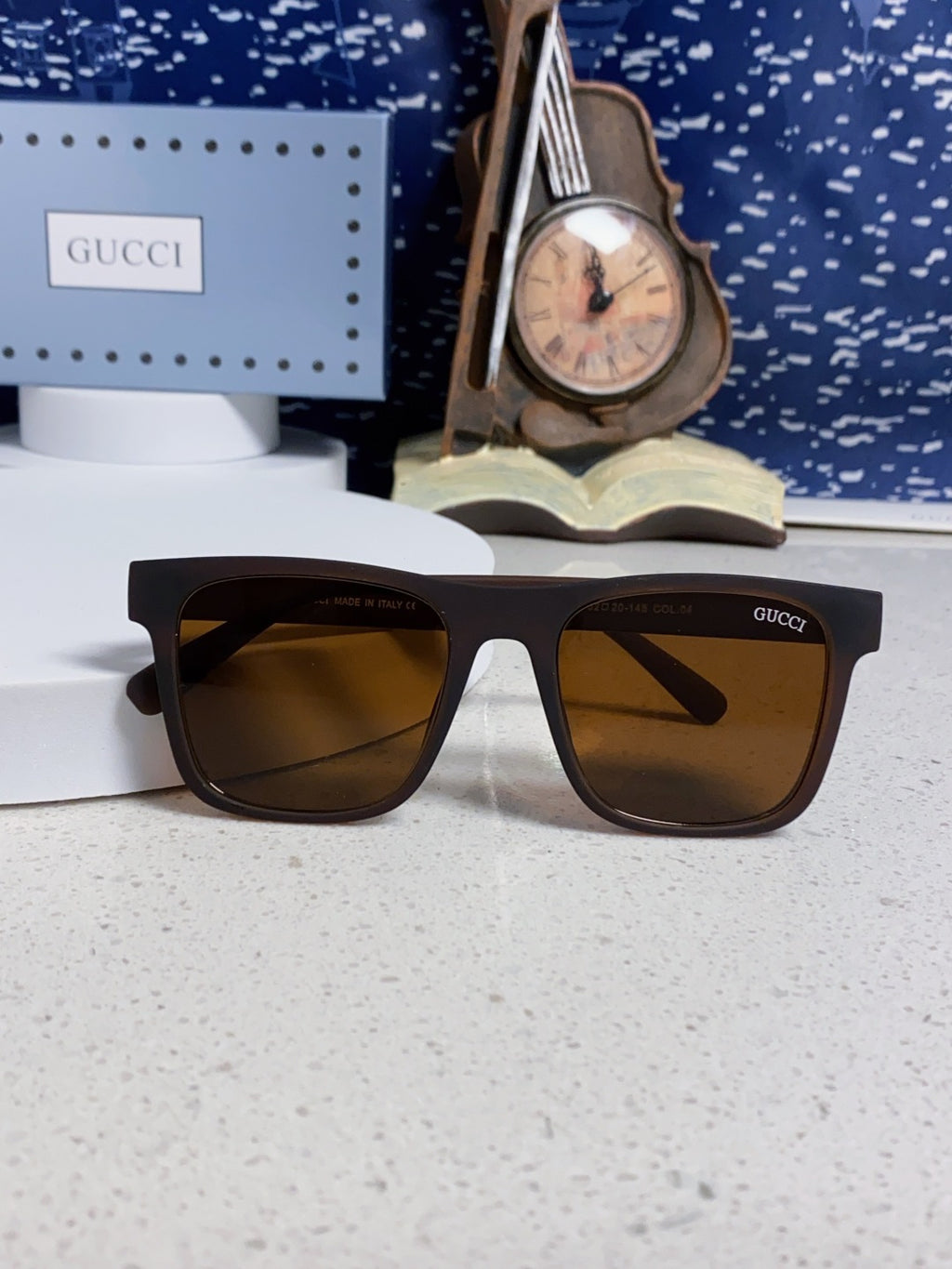 Gucci Fashion Black Lens Sunglasses for Men & Women - 398370 - detail image 9