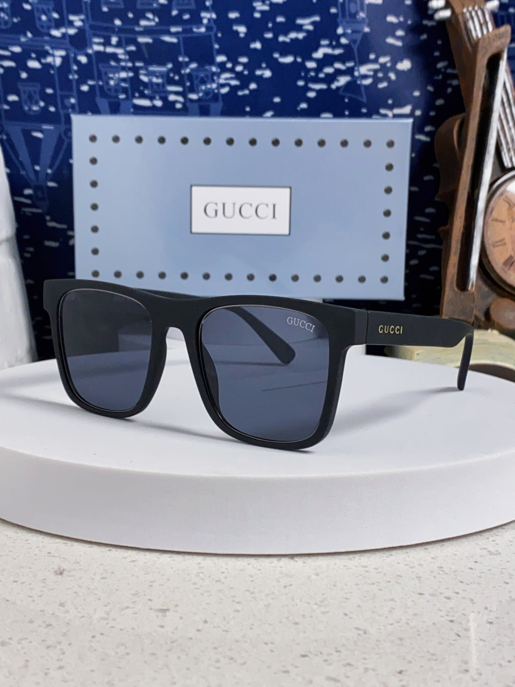 Gucci Fashion Blue Lens Sunglasses for Men & Women - 398371