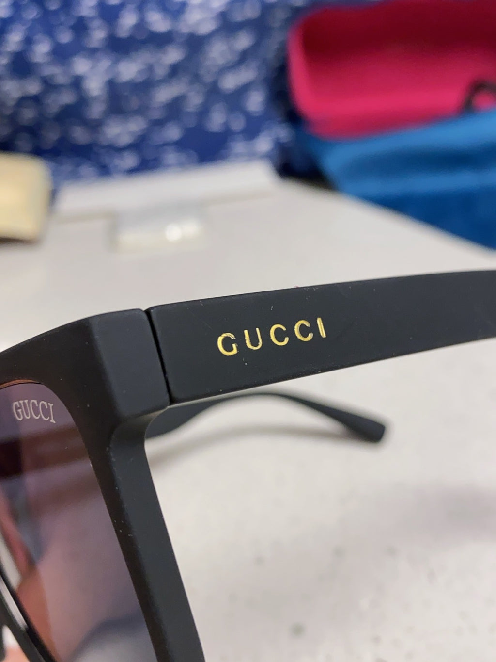 Gucci Fashion Blue Lens Sunglasses for Men & Women - 398371 - detail image 7