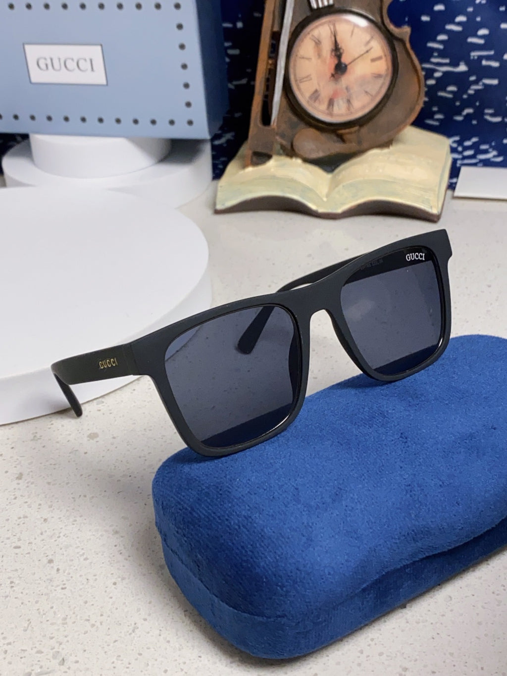 Gucci Fashion Blue Lens Sunglasses for Men & Women - 398371 - detail image 10