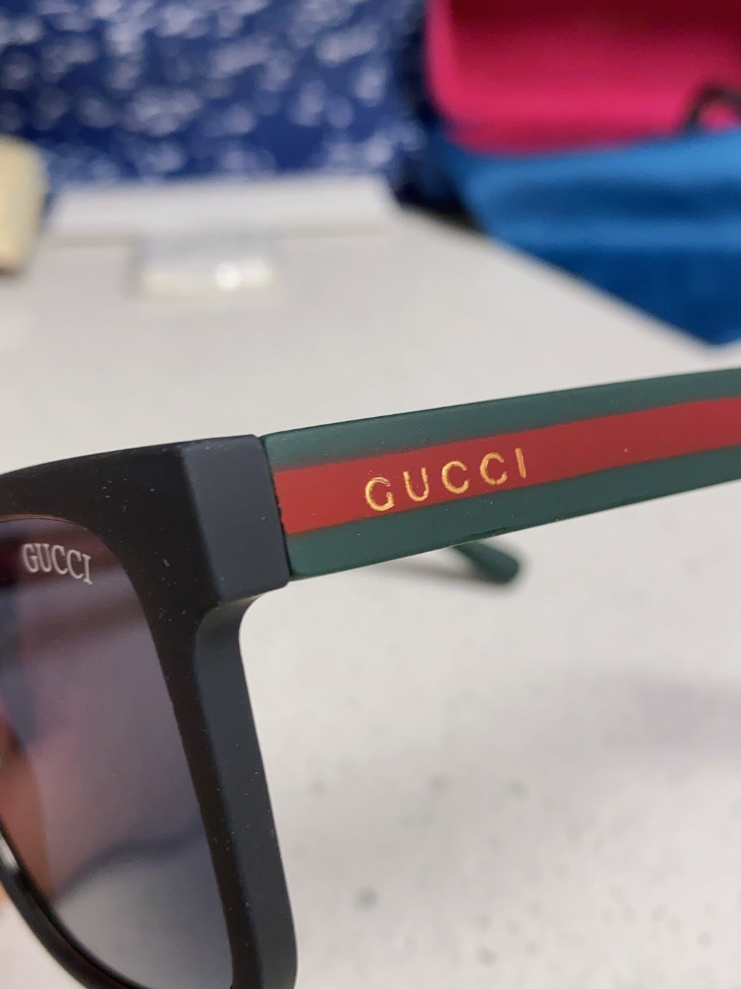 Gucci Fashion Blue Lens Sunglasses for Men & Women - 398372 - detail image 7