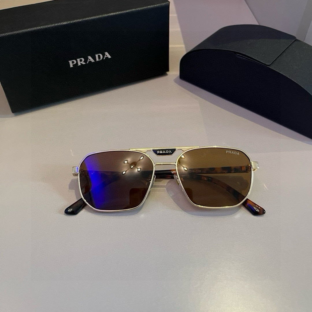 Prada Polarized Fashion Brown Lens Sunglasses for Men - 372052 - detail image 4