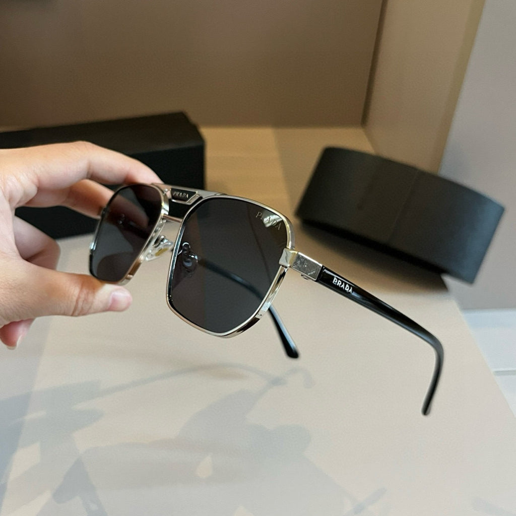 Prada Polarized Fashion Gold Lens Sunglasses for Men - 372054 - detail image 4