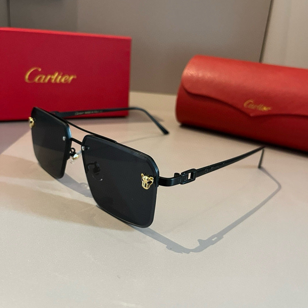 Cartier Lightweight Metal Rimless Gold Lens Sunglasses for Men & Wome - 399046 - detail image 3